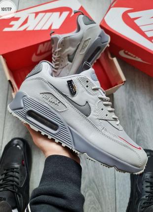 Крутые кроссовки nike air max 90 surplus яркие и классические серые2 фото