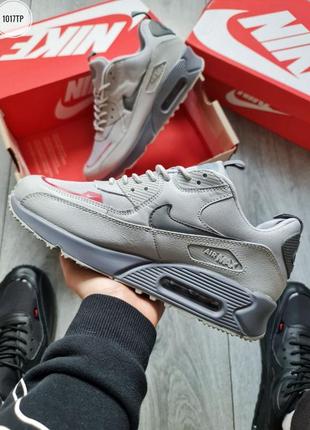 Крутые кроссовки nike air max 90 surplus яркие и классические серые5 фото