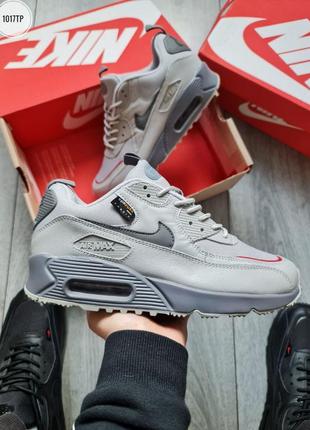 Крутые кроссовки nike air max 90 surplus яркие и классические серые3 фото