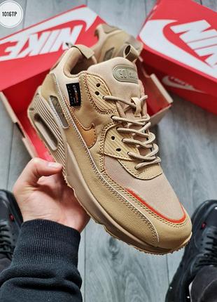 Бежеві круті кросівки nike air max 90 surplus яскраві і класичні