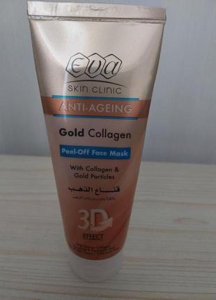 Eva skin clinic gold collagen золотая маска, омолаживающая1 фото