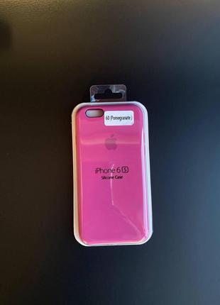 Чохол apple silicone case iphone 6, iphone 6s pomegranate