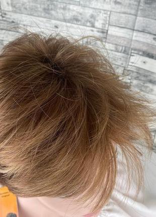 Парик русый короткий короткая стрижка женский для женщин для ежедневной носки hivision ronik v6