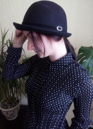 Брендова чорна шляпа1 фото