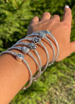 Серебряный браслет в стиле пандора pandora серебро 925 проби s925
