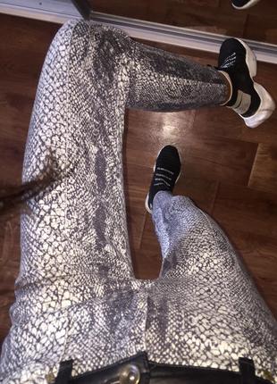 Джинси zara 🐍 принт змеи хс