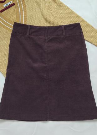 Базовая вельветовая юбка zara basic а-силуэт, прямая2 фото