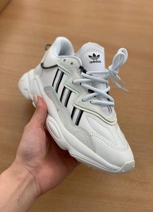 Крутые кроссовки adidas ozweego в белом цвете (36-40)😍