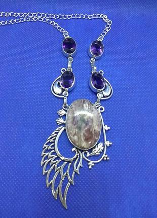 Винтажное серебряное ожерелье из великобритании2 фото