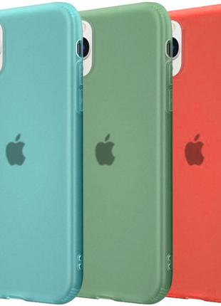 Силіконовий матовий напівпрозорий чохол для apple iphone 11 pro (5.8")