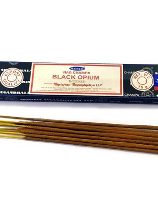 Black opium (чорний опіум) (15 г) (satya) масала пахощі