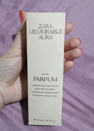 Парфуми memorable aura від zara. 30 ml4 фото