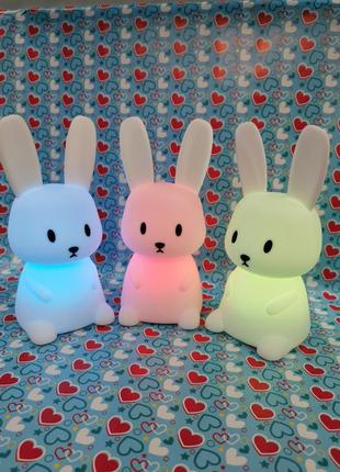 Ночник панда, заяц на аккумуляторе