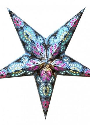Светильник звезда картонная 5 лучей blue ganesh white bindi bm