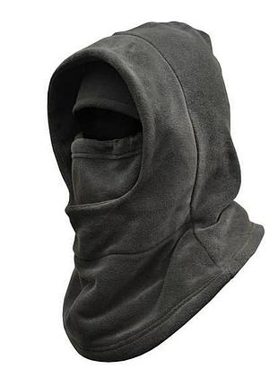 Балаклава флісова регульованою маскою на фіксаторах + шапка-підшоломник олива