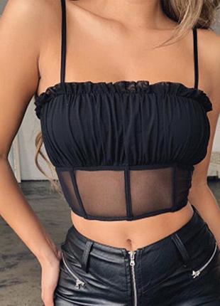 Эффектный топ корсет