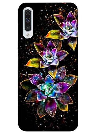 Чехол itsprint flowers on black для samsung galaxy a50 (a505f) / a50s / a30s