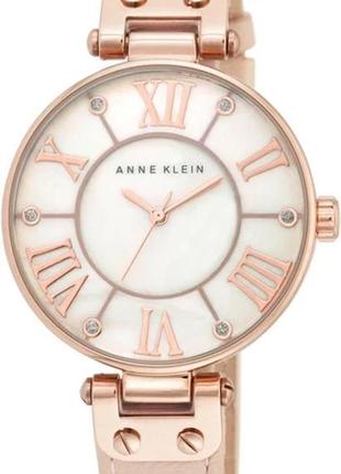 Жіночий годинник anne klein 10/9918rglp, рожеве золото з бежевим