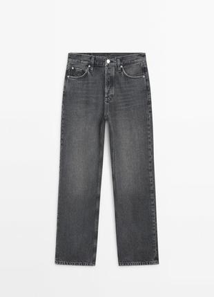 Прямые джинсы с высокой талией6 фото