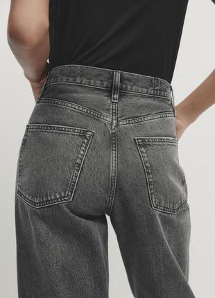 Прямые джинсы с высокой талией5 фото