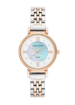 Жіночий годинник anne klein ak/3631mprt, білий зі срібним