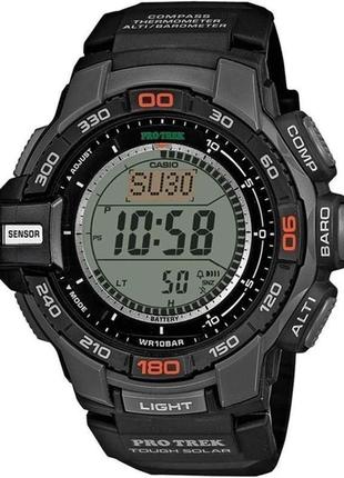Чоловічий годинник casio pro trek prg-270-1er, сірий колір