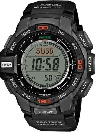 Мужские часы casio pro trek prg-270-1er, серый цвет