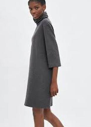 Женское платье джерси миди zara (m)
