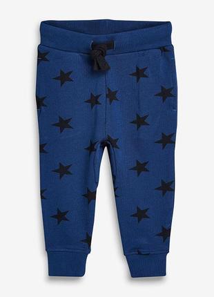 Штаны утепленные для мальчика, синие. звезды.