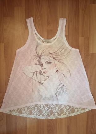 Красивий топ, майка guess р. s