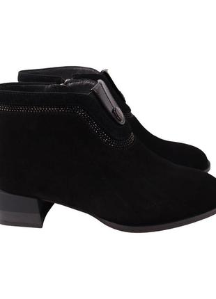 Ботильйони жіночі velly чорні натуральна замша, 40
