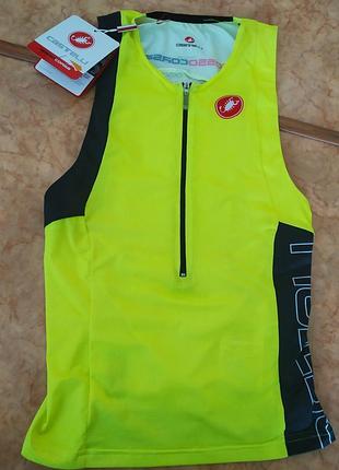 Майка стартова спортивная для триатлону castelli free tri top s