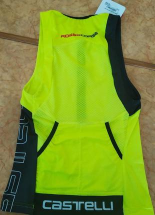 Майка стартова спортивна для триатлону castelli free tri top s2 фото