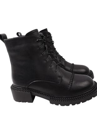 Ботинки женские nina mosconni черные натуральная кожа, 39