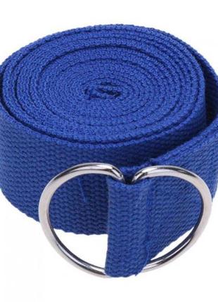 Ремень для йоги easyfit синий