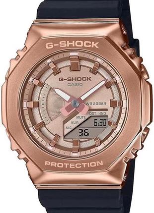 Мужские часы casio gm-s2100pg-1a4er, бронзовый с черным