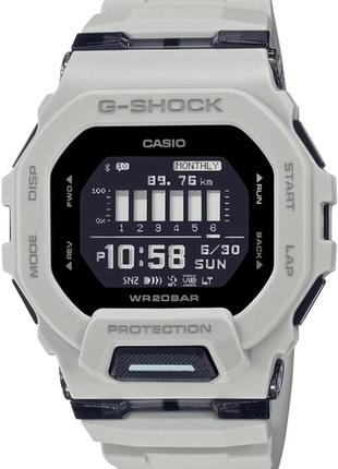 Женские часы casio g-shock gbd-200uu-9er, белый с серым