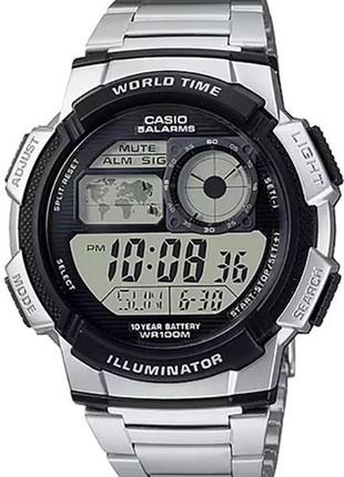 Чоловічий годинник casio ae-1000wd-1avef, срібний колір