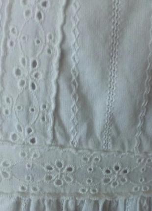 Шикарная батистовая белоснежная винтажная юбка 12 george4 фото