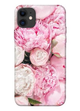 Чохол itsprint pink peonies для apple iphone 11 (6.1")1 фото