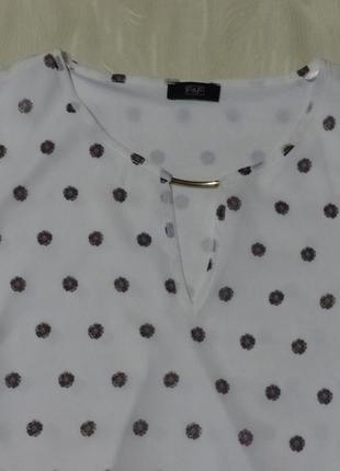 Нарядная шелковая блуза f&f, р.126 фото