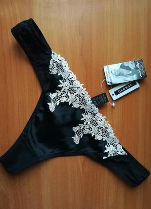 Трусики стринги с кружевом george