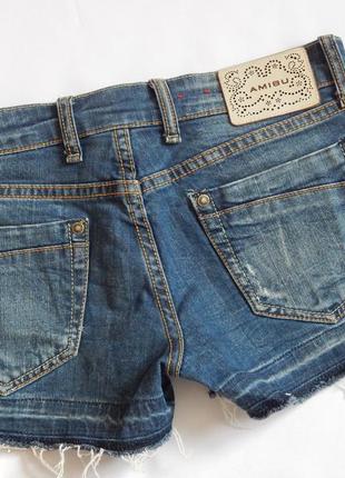 Шорты короткие джинсовые от amisu (размер 34)2 фото
