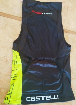 Майка стартова спортивна для триатлону castelli free tri top s2 фото