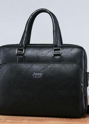 Мужская деловая сумка офисный портфель для ноутбука (0750)2 фото