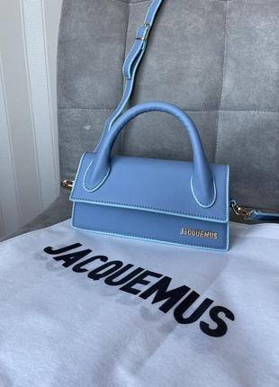 Жіноча сумочка блакитна jacquemus