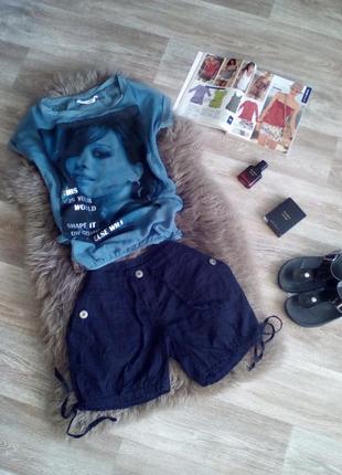 Классные 100% котоновые шорты 38/м colours of the world