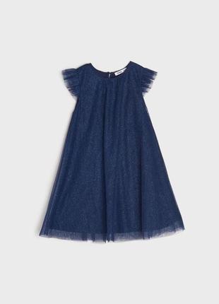 Синее платье 104 г5 фото