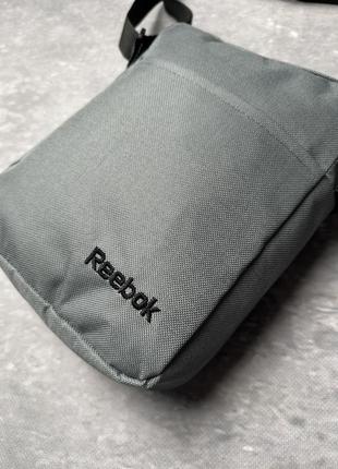 Мессенджер reebok барсетка  лого сумка  брендовая барсетка черная на плечо лого микс рибук