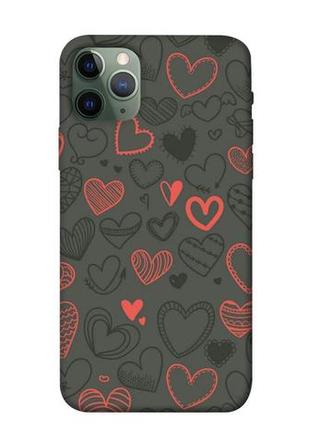 Чехол itsprint милые сердца для apple iphone 11 pro (5.8")